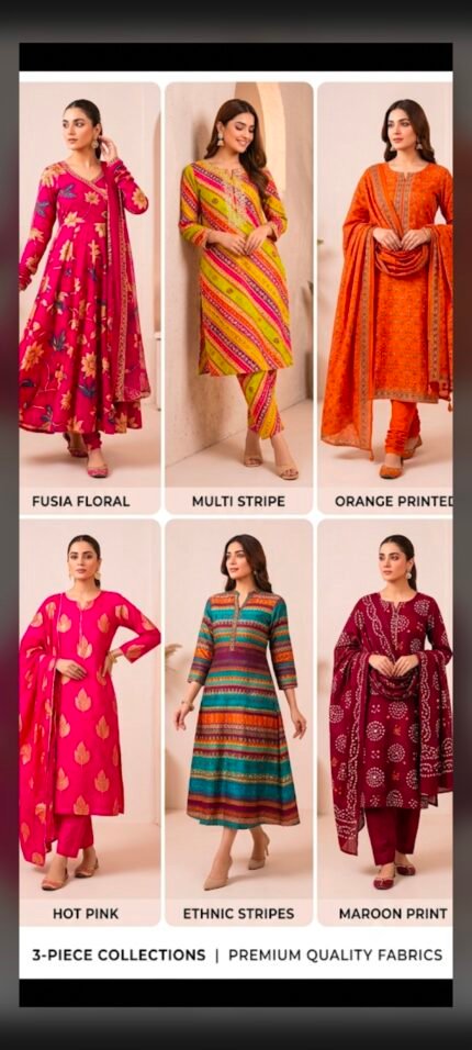 Lawn 3p suit print Al-Karam